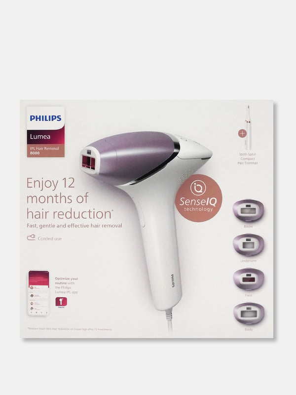 Philips Lumea IPL 8000 Series IPL Hair Removal Device With SenseIQ - BRI949