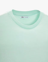 Zara Knit T-Shirt - Ice
