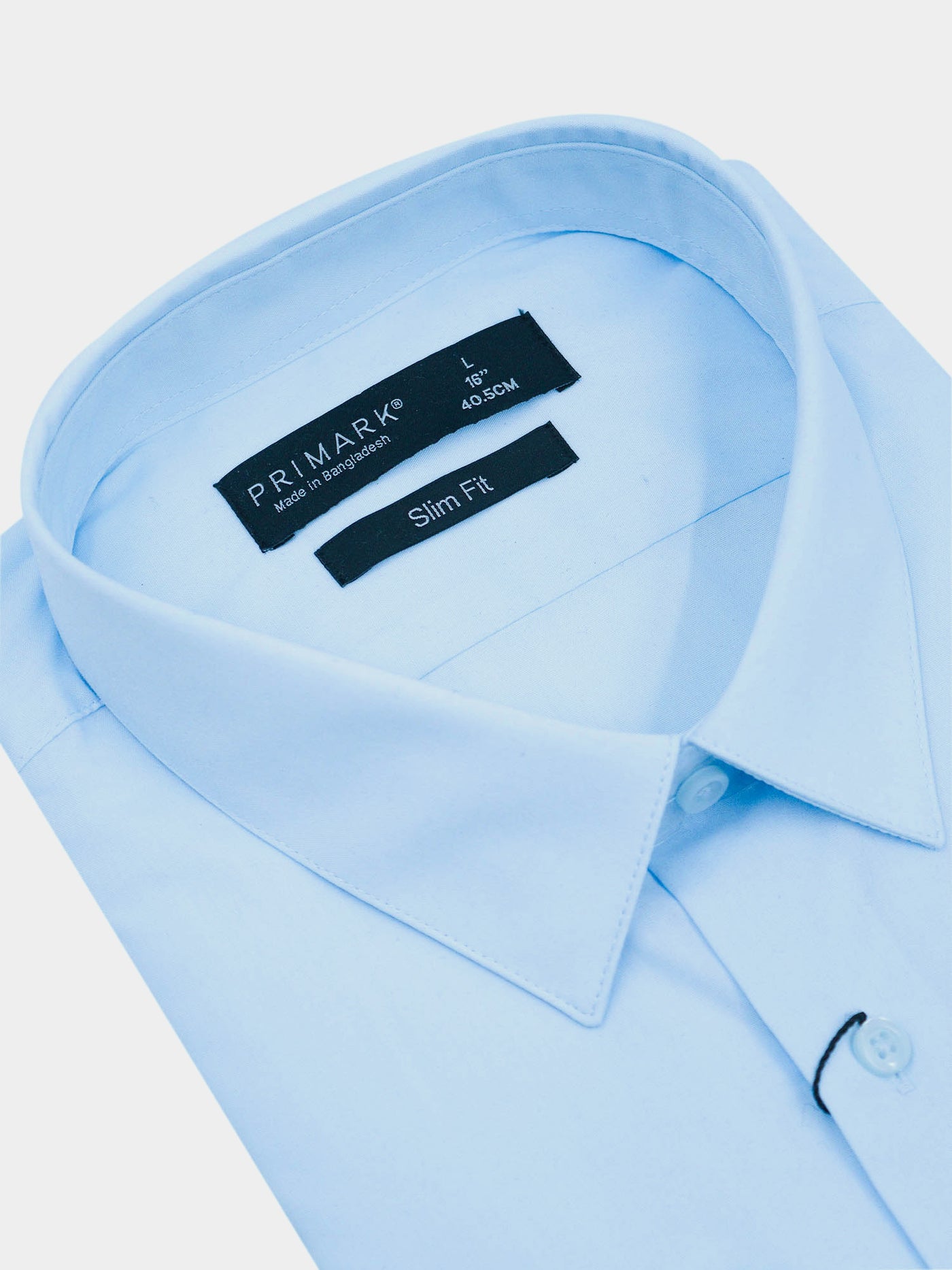 primark dress shirts Mens Black Shirt Size 15.5 Preworn 2 Button Up Shirts For Men Color Light Grey And Pale Blue Size L16 40.5cm Regular Fit See Pics Primark Shirts | Primark Shirts