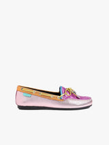 Kurt Geiger London Eagle Moccasin Flat - Pink Combination