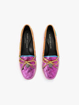 Kurt Geiger London Eagle Moccasin Flat - Pink Combination