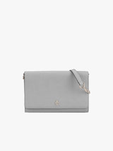 Tory Burch Emerson Chain Wallet - Gray Chalk