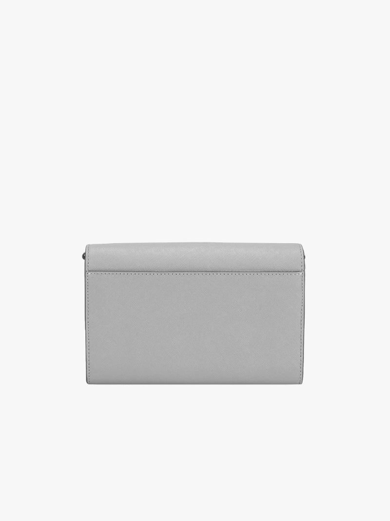 Tory Burch Emerson Chain Wallet - Gray Chalk
