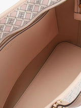 Tory Burch Geo Logo Mini Zip Tote Bag - Dusted Blush / Multi
