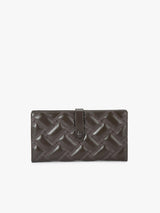 Kurt Geiger London Leather Drench Wallet - Dark Brown Combination
