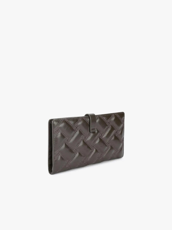 Kurt Geiger London Leather Drench Wallet - Dark Brown Combination