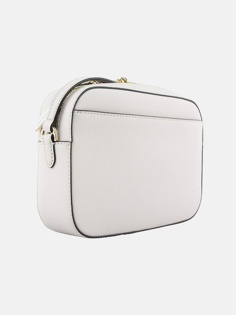 Michael Kors Jet Set Large Saffiano Leather Crossbody Bag LT Cream