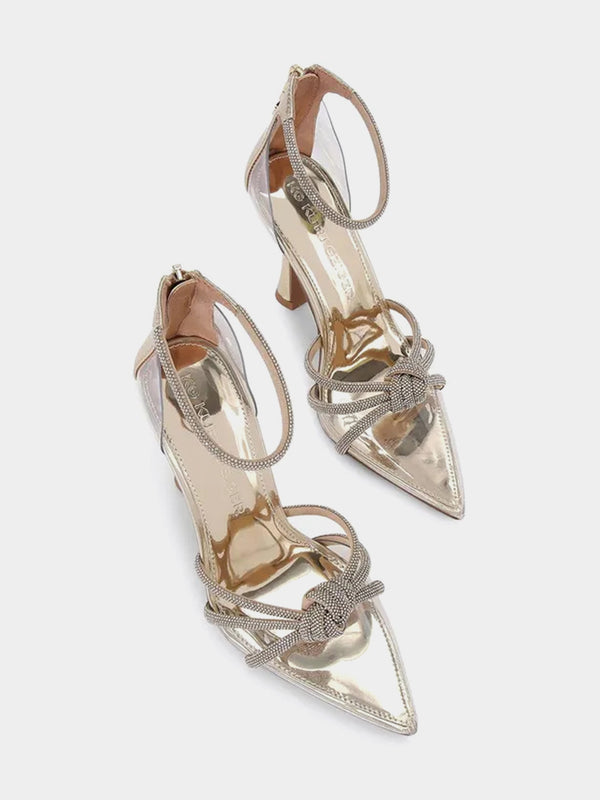 KG Kurt Geiger Ava Crystal Heels - Gold