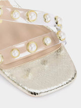 KG Kurt Geiger Sierra Flared Heels - Gold