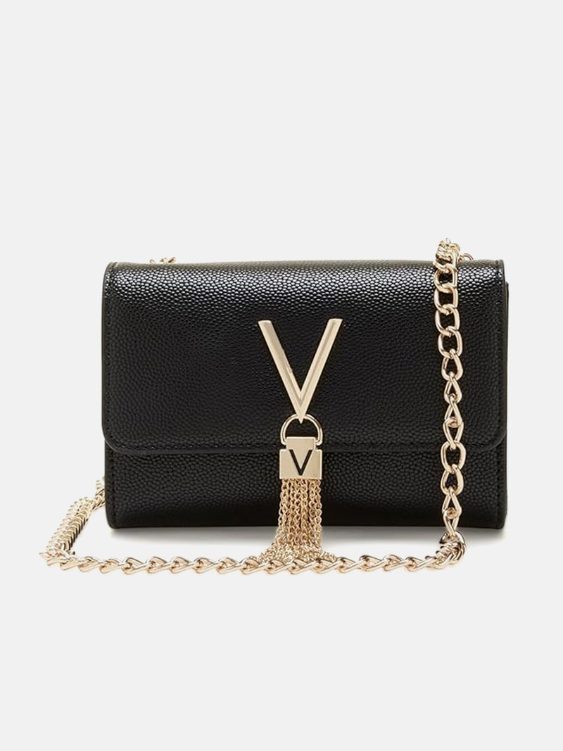 Valentino Bags Divina Crossbody Bag Synthetic - Nero / Gold