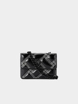 Kurt Geiger London Micro Drench Kensington Bag - Black White