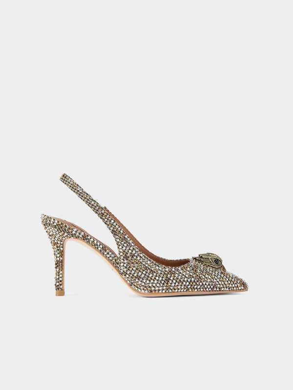 Kurt Geiger London Belgravia High Sling Heel - Beige Combination
