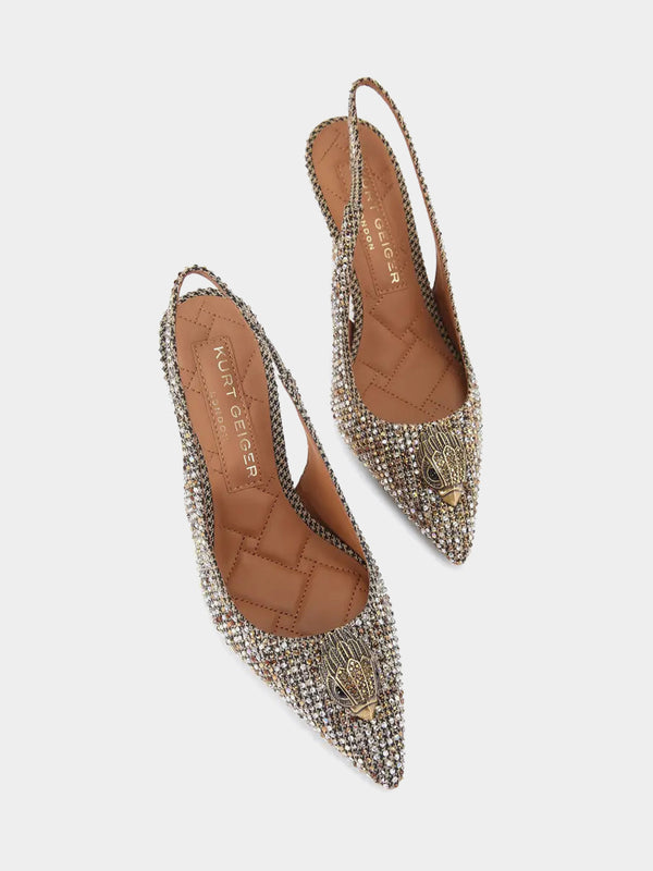 Kurt Geiger London Belgravia High Sling Heel - Beige Combination