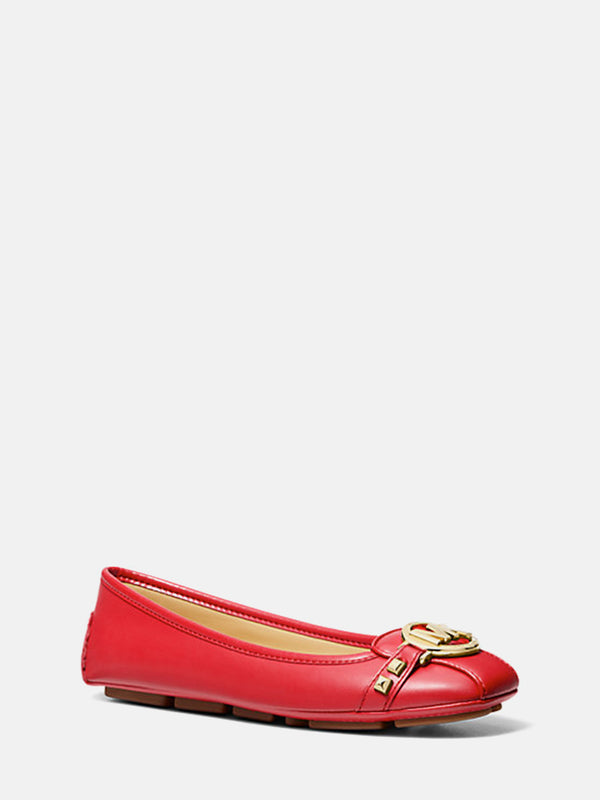 Michael Kors Fulton Faux Leather Moccasin - Bright Red