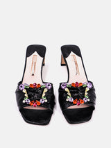 Sophia Webster Margaux Mid Mule - Black & Multi