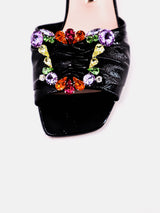Sophia Webster Margaux Mid Mule - Black & Multi