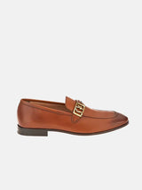 Salvatore Ferragamo Nairobi Logo Plaque Loafers - Brown (Defected)