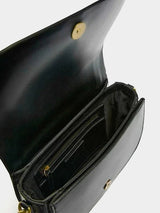 Zara Saddle Crossbody Bag - Black