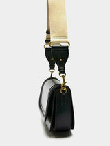 Zara Saddle Crossbody Bag - Black