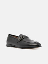 Salvatore Ferragamo Nairobi Logo Plaque Loafers - Black (Defected)