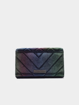 Kurt Geiger London Mystic Quilted Velvet Clutch - Multi / Other