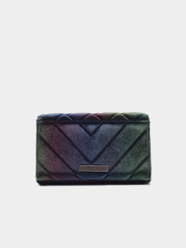 Kurt Geiger London Mystic Quilted Velvet Clutch - Multi / Other