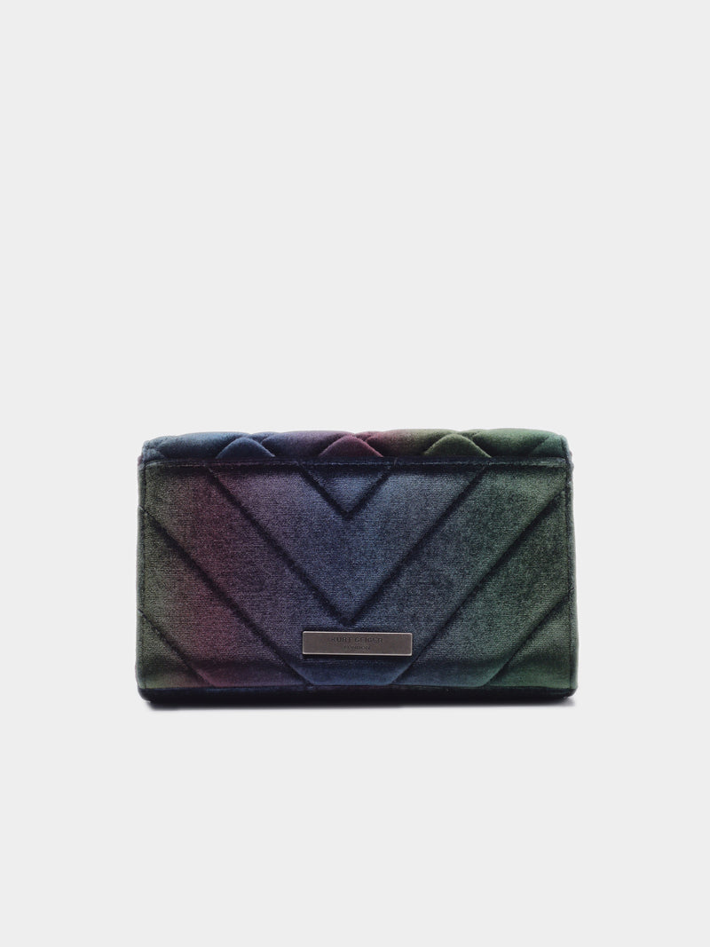 Kurt Geiger London Mystic Quilted Velvet Clutch - Multi / Other