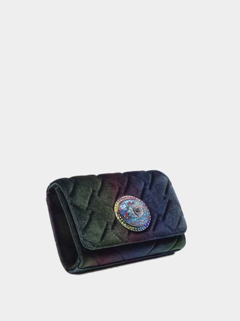 Kurt Geiger London Mystic Quilted Velvet Clutch - Multi / Other