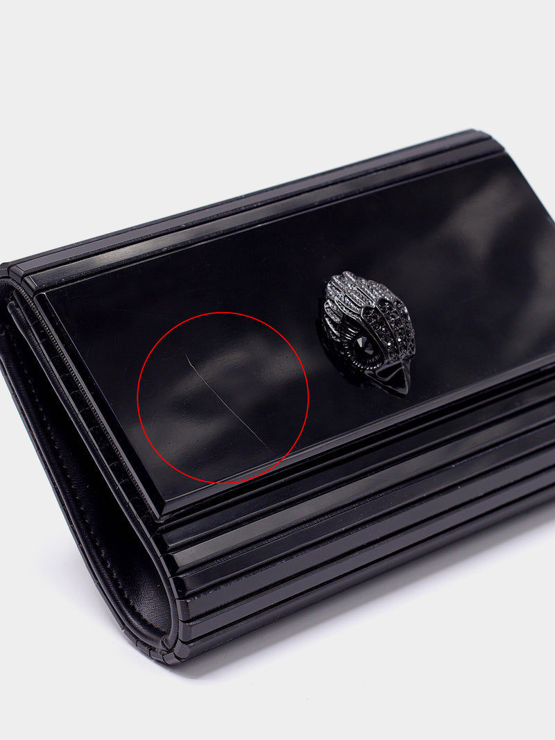 Kurt Geiger London Party Eagle Clutch Drench - Black (Defected)