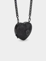 Kurt Geiger London Micro Heart Clutch Bag - Black