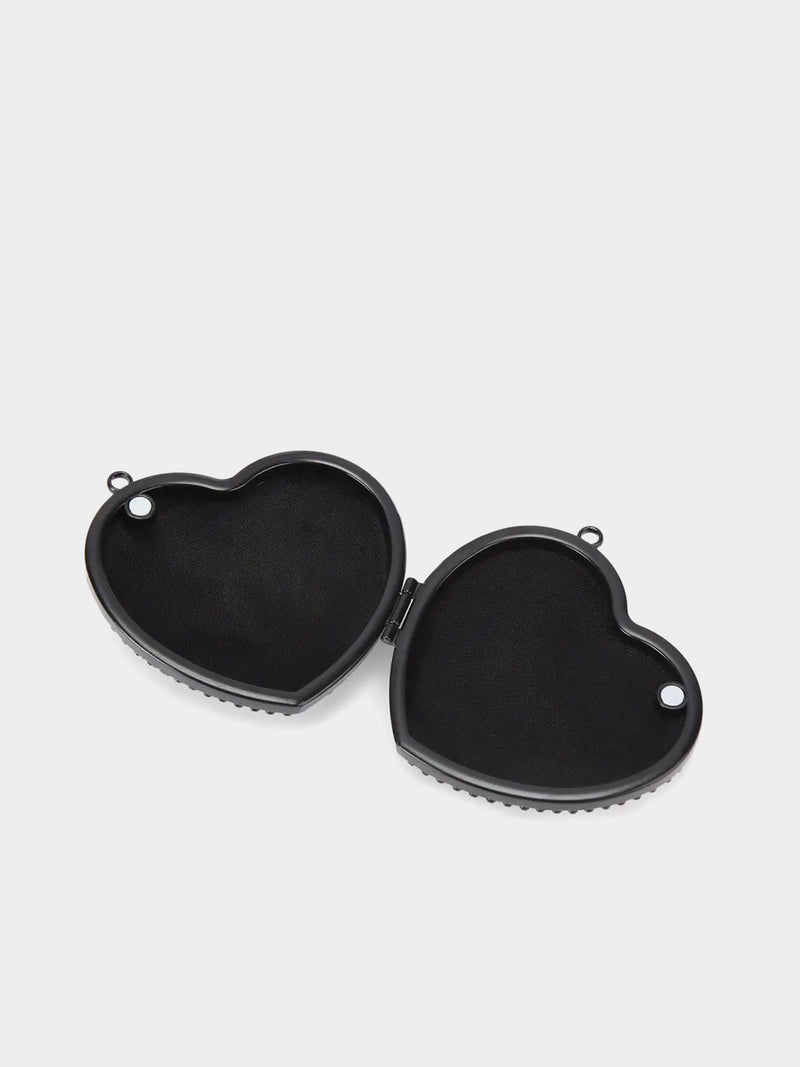 Kurt Geiger London Micro Heart Clutch Bag - Black
