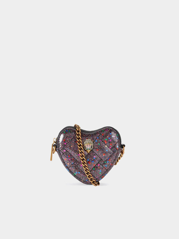 Kurt Geiger London Micro Heart Cross Body Bag - Black Other