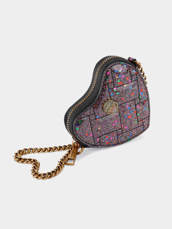 Kurt Geiger London Micro Heart Cross Body Bag - Black Other