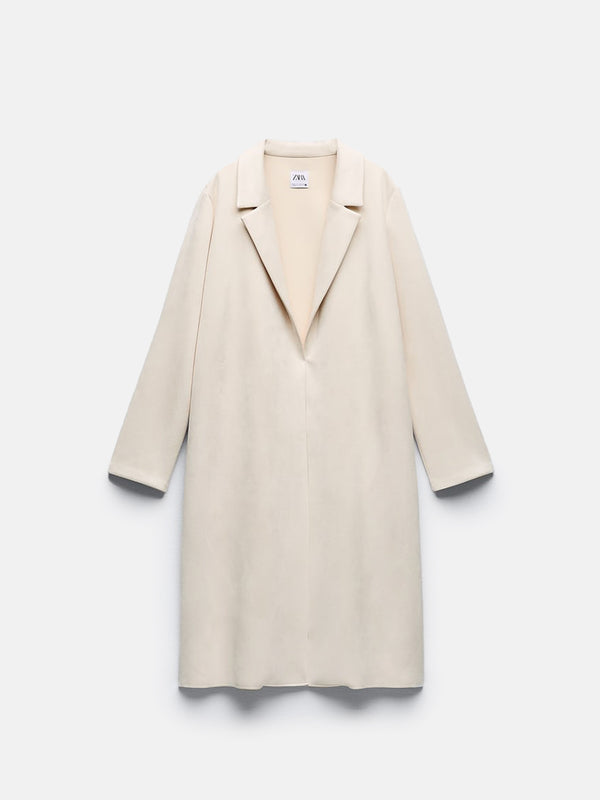 Zara Faux Suede Coat