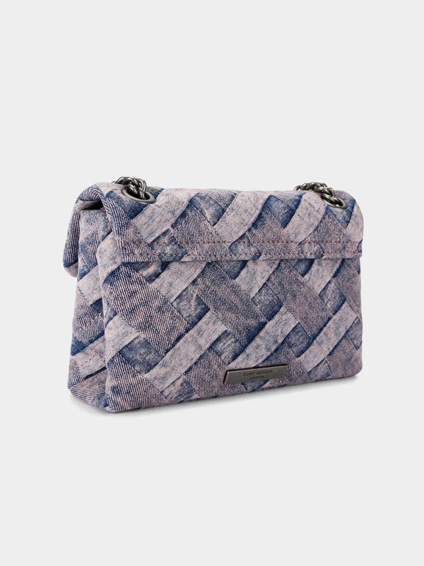 Kurt Geiger London Mini Denim Kensington Bag - Denim