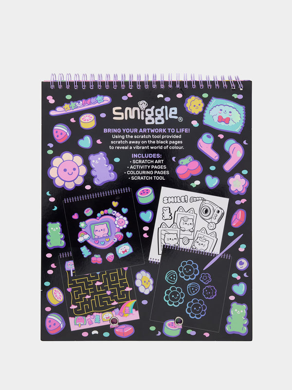 Smiggle Super Charge Scratch Book For Girls