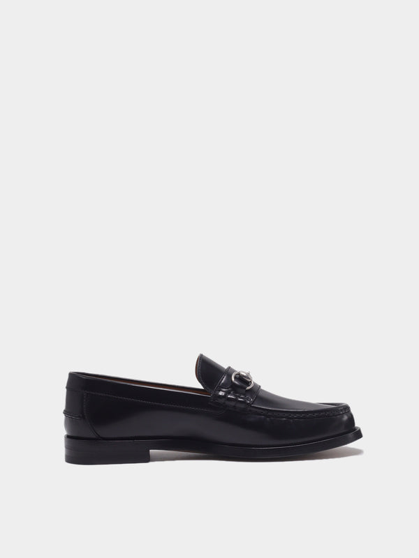 Gucci Horsebit Leather Loafers – Black