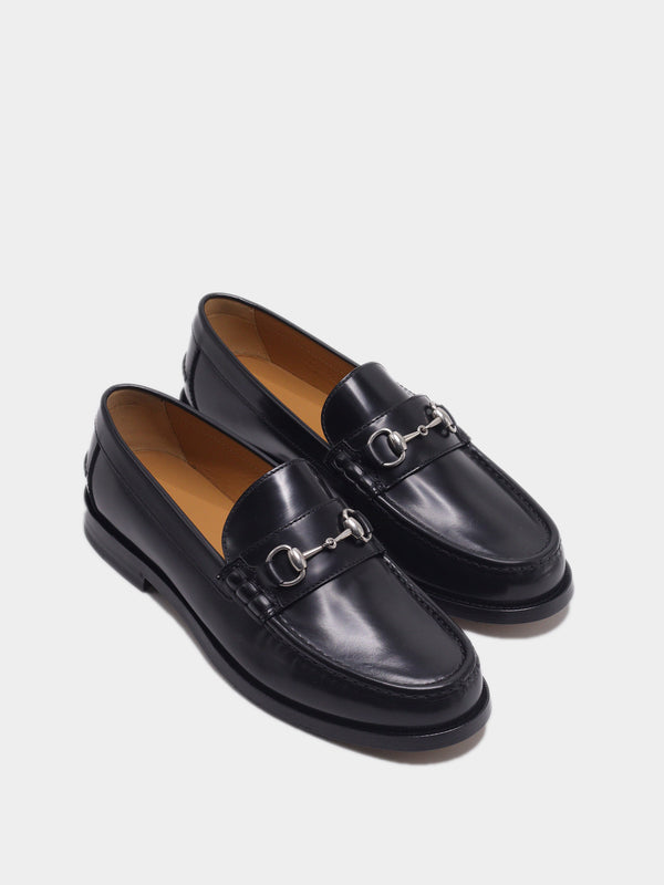 Gucci Horsebit Leather Loafers – Black