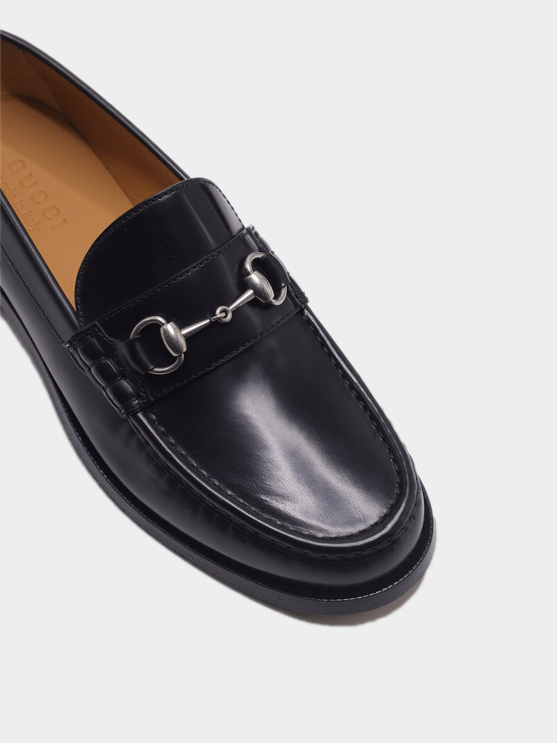 Gucci Horsebit Leather Loafers – Black