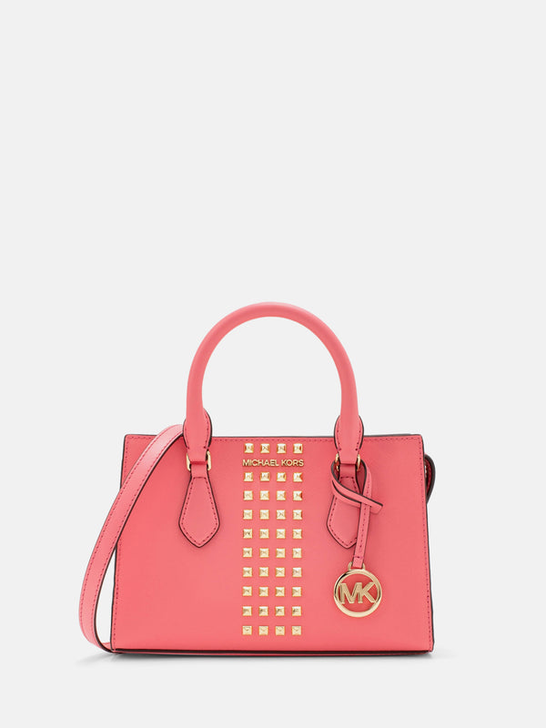 Michael Kors Sheila Center Zip Satchel Small - Tea Rose