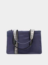 Calvin Klein Logo Strap Nylon Tote - Slate Blue