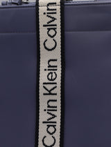 Calvin Klein Logo Strap Nylon Tote - Slate Blue