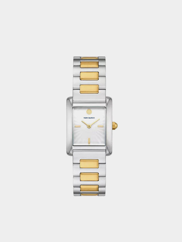 Tory Burch Women's The Eleanor Two-Tone Stainless Steel Bracelet Watch 24mm