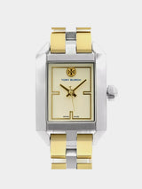 Tory Burch Dalloway Two Tone Steel Cream Dial Quartz Ladies Watch