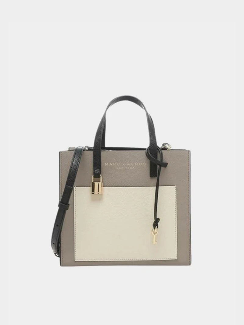 Marc Jacobs Mini Grind Satchel Tote Bag - Iced Coffee Multi