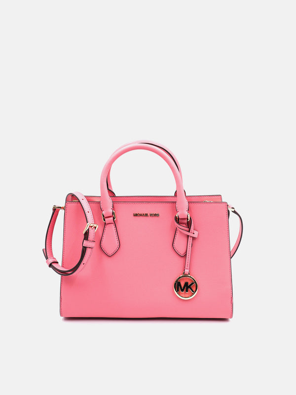 Michael Kors Sheila Center Zip Satchel - Tea Rose