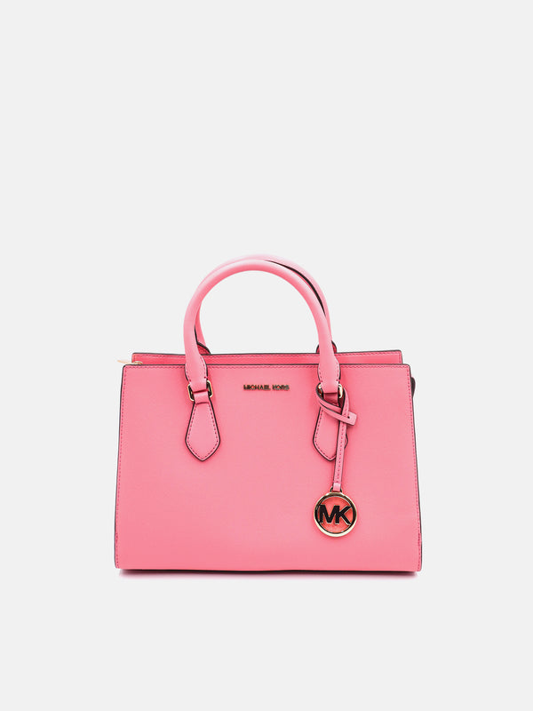 Michael Kors Sheila Center Zip Satchel - Tea Rose