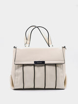 Calvin Klein Structured Tote Bag - Ivory