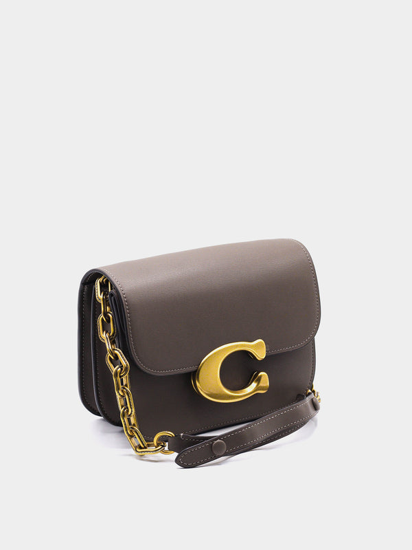 Coach Signature “C” Flap Crossbody Bag - Taupe