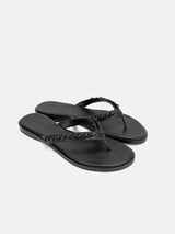 Tory Burch Everly Chain Thong Paris Nappa - Black